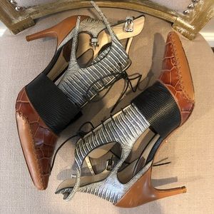 Dior Nomade Cutout Boots | Tricolor Size 39